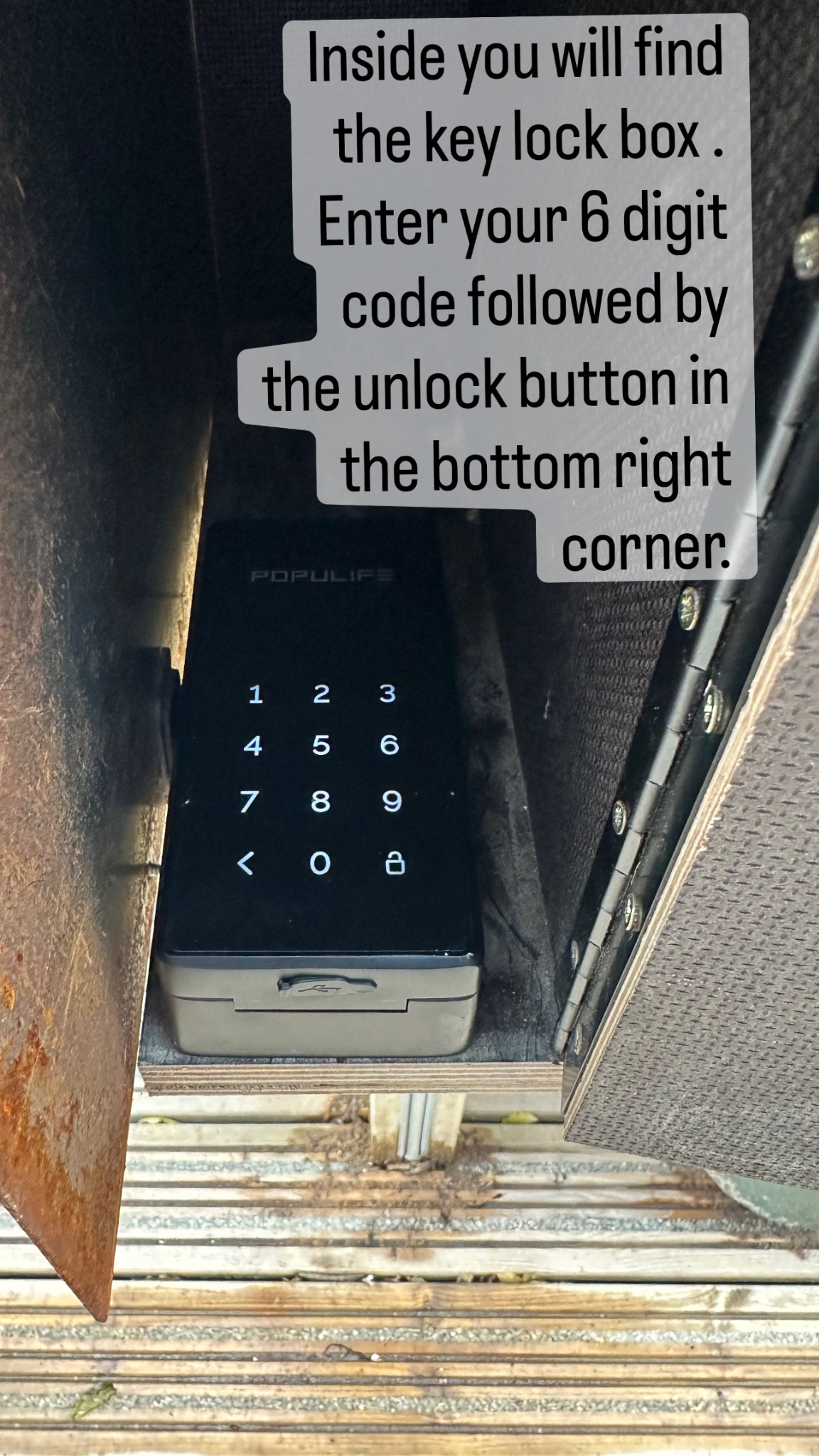 Check-in instructions photo 2